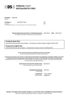 DANSK DSF/FPRCEN/TR 17825
