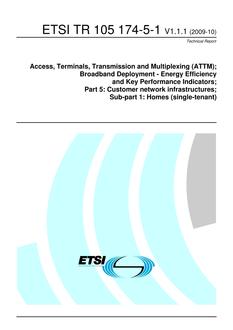 ETSI TR 105 174-5-1