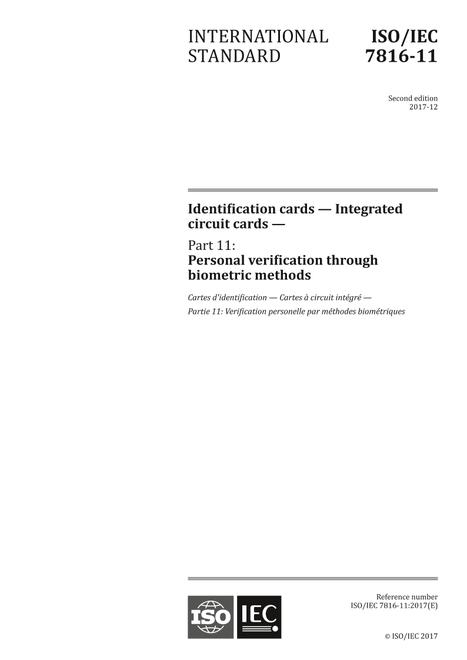 ISO/IEC 7816-11:2017