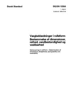 DANSK DS/EN 12956