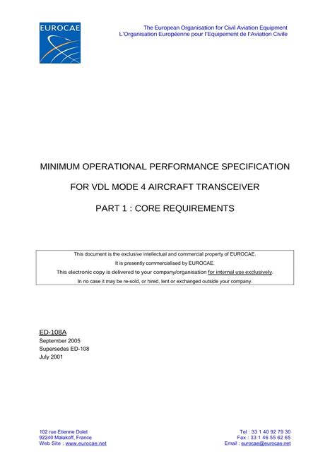 EUROCAE ED-108A