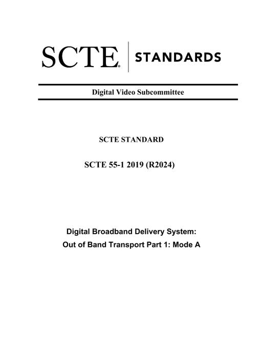 SCTE 55-1 2019 (R2024)
