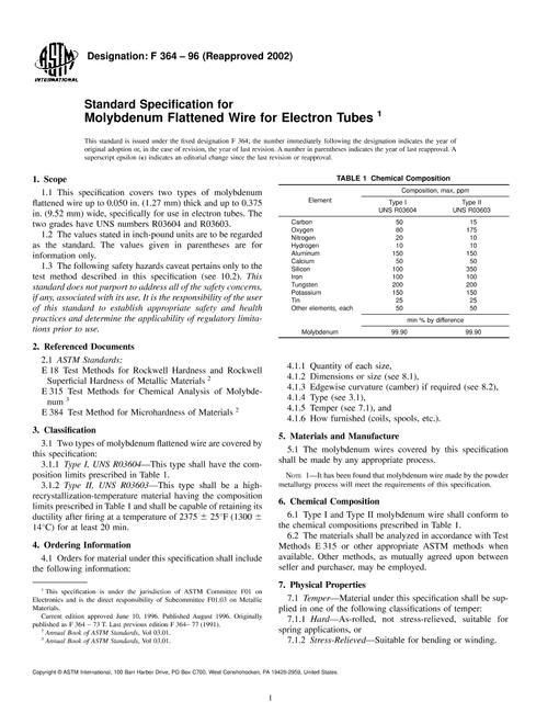ASTM F364-96(2002)