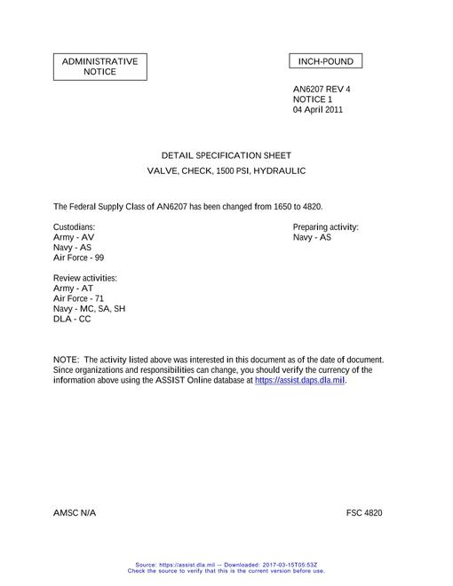 AN AN6207-4 Notice 2 - Administrative 1