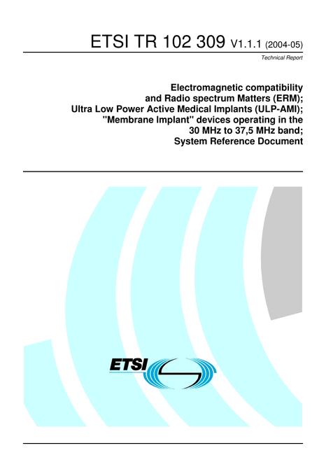 ETSI TR 102 309