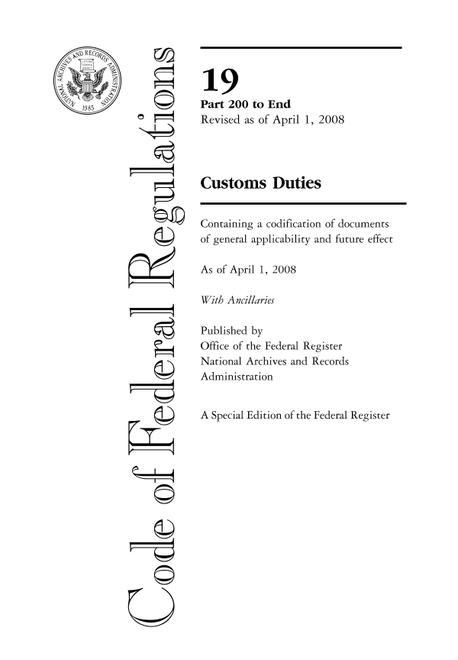 CFR 19CFR 200-END
