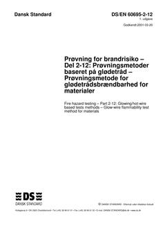 DANSK DS/EN 60695-2-12