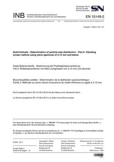 SNV SN EN 15149-2