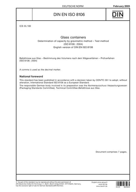 DIN EN ISO 8106