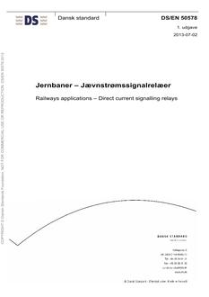 DANSK DS/EN 50578