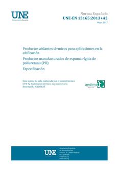 AENOR UNE-EN 13165+A2