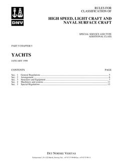 DNV DNV-RU-HSLC PART 5 CHAPTER 5