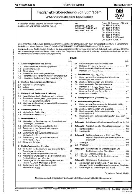 DIN 3990-1