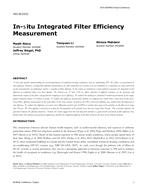 HO-18-C012 -- In-situ Integrated Filter Efficiency Measurement