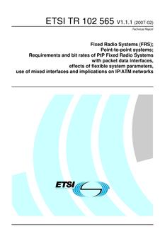 ETSI TR 102 565
