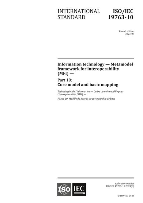 ISO/IEC 19763-10:2023