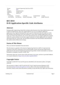IETF RFC 8919