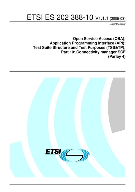 ETSI ES 202 388-10