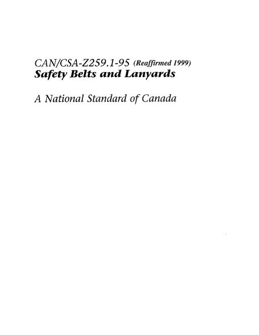CAN/CSA Z259.1-95 (R1999)