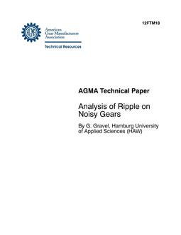 AGMA 12FTM18
