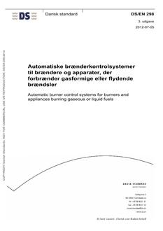 DANSK DS/EN 298