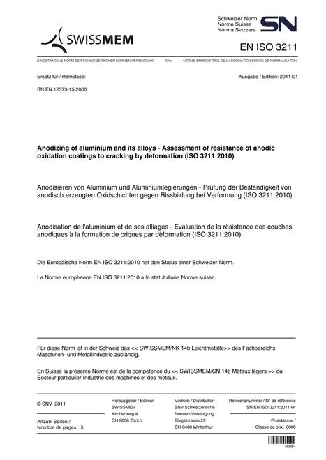 SNV SN EN ISO 3211