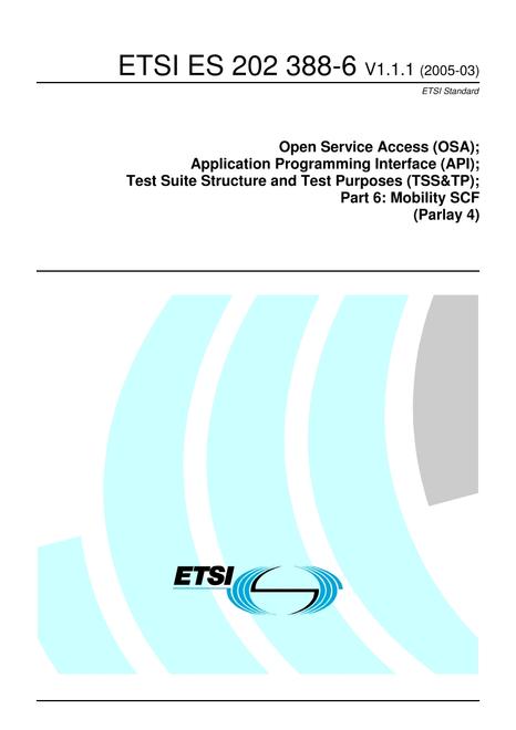 ETSI ES 202 388-6