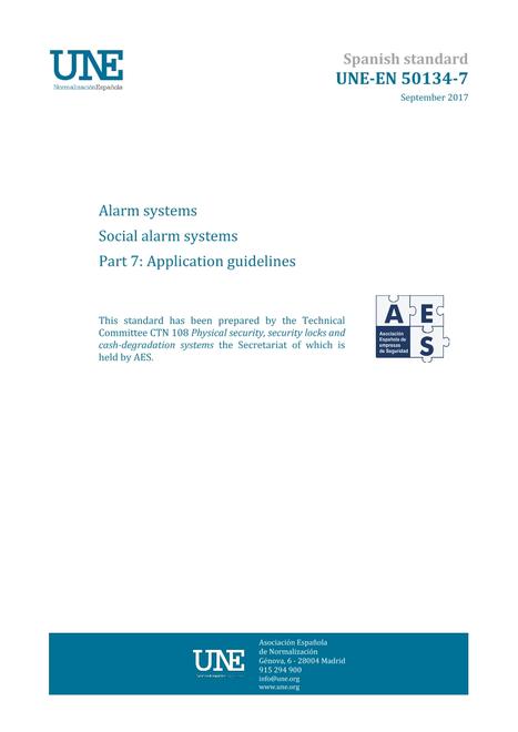 AENOR UNE-EN 50134-7