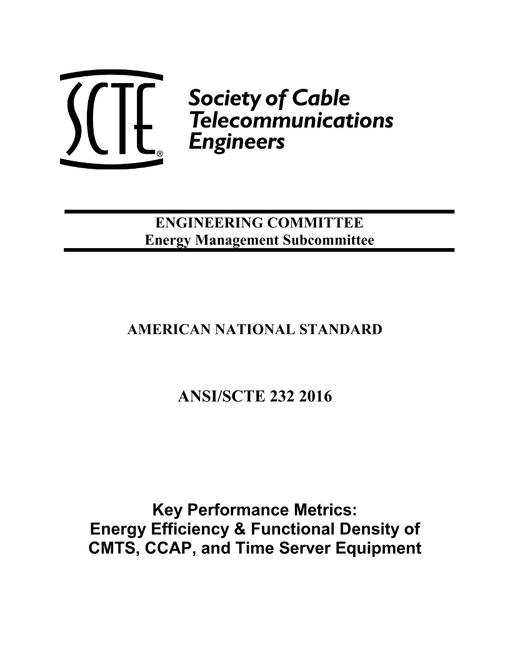 SCTE 232 2016