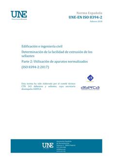 AENOR UNE-EN ISO 8394-2