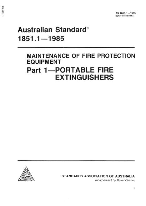AS 1851.1-1985