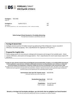 DANSK DSF/FPREN 17152-1