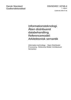 DANSK DS/ISO/IEC 10746-4