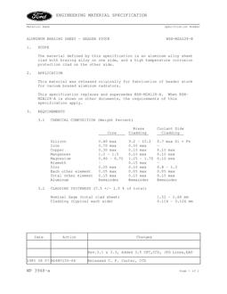 FORD WSH-M2A128-B