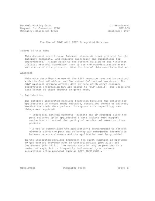 IETF RFC 2210