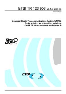 ETSI TR 123 903