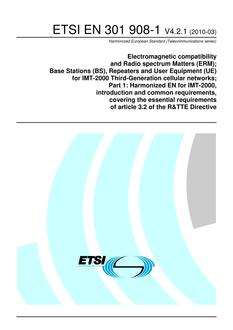ETSI EN 301 908-1
