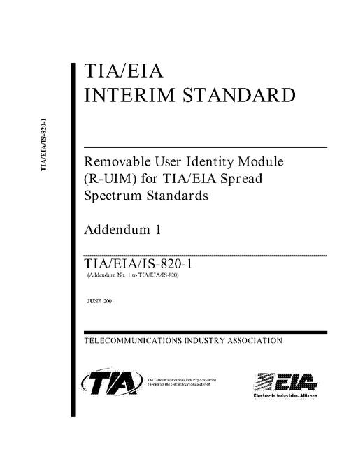 TIA TIA/EIA/IS-820