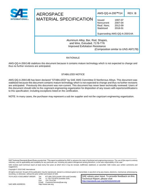 SAE AMSQQA200/14B
