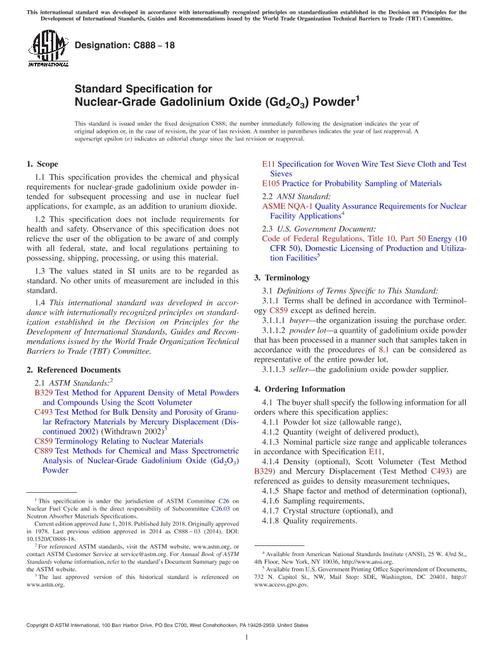 ASTM C888-18