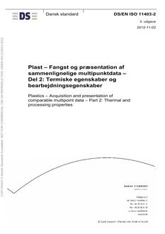 DANSK DS/EN ISO 11403-2