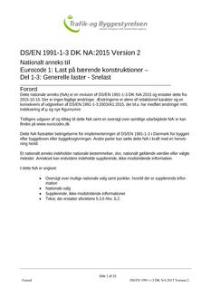 DANSK DS/EN 1991-1-3
