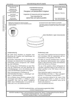VDI VDI/VDE/DGQ 2618 BLATT 6.1