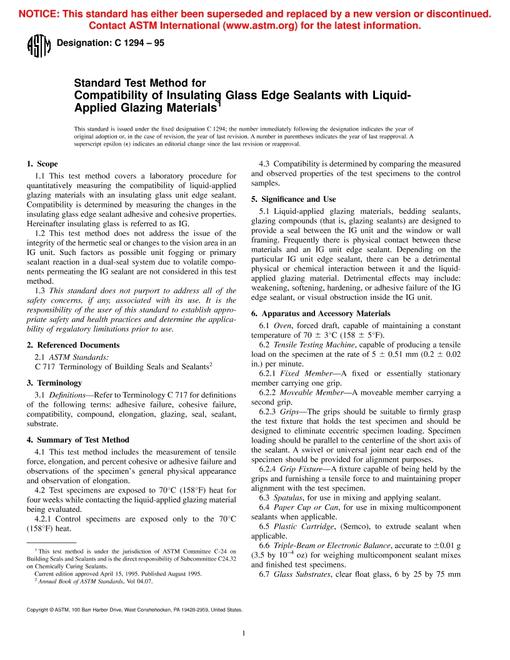 ASTM C1294-95