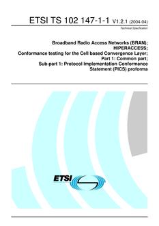 ETSI TS 102 147-1-1