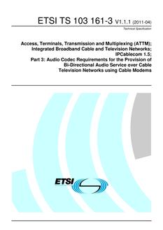 ETSI TS 103 161-3