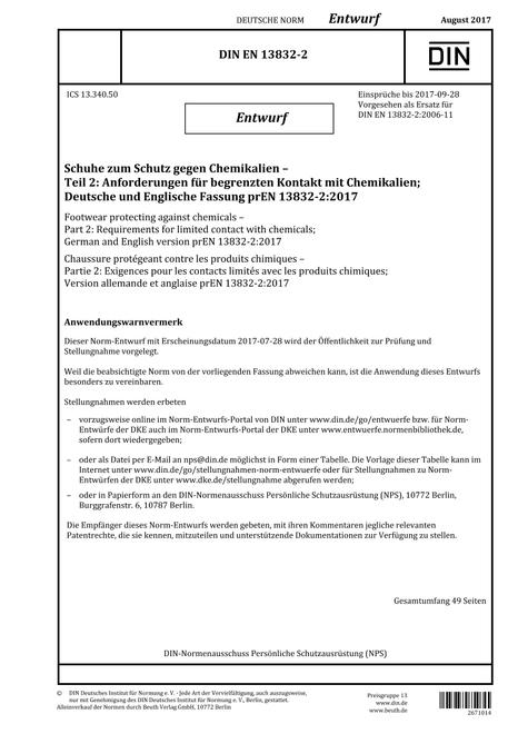 DIN EN 13832-2 - DRAFT