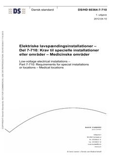 DANSK DS/HD 60364-7-710