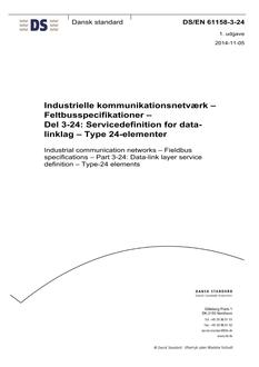DANSK DS/EN 61158-3-24