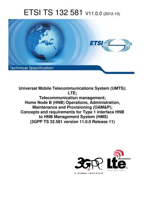 ETSI TS 132 581